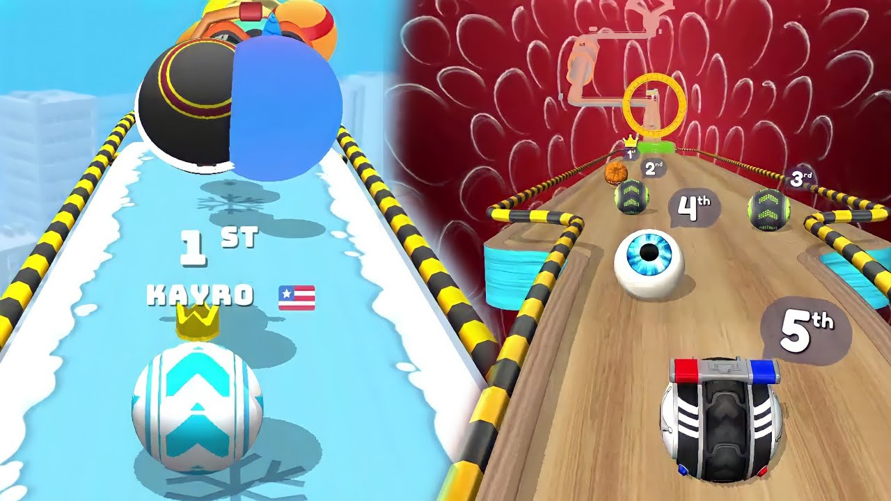 Going Balls VS Sky Rolling Balls Gameplay 