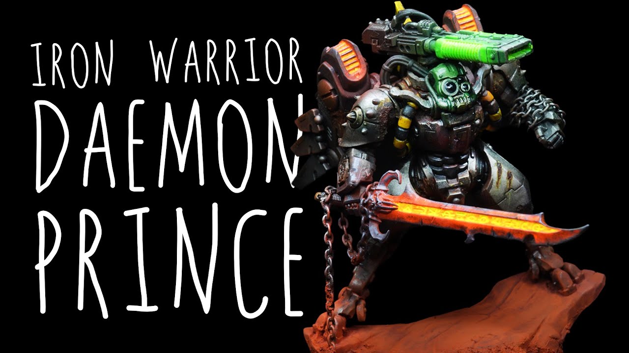 Kitbashing a Tau Battlesuit into an Iron Warriors Daemon Prince!