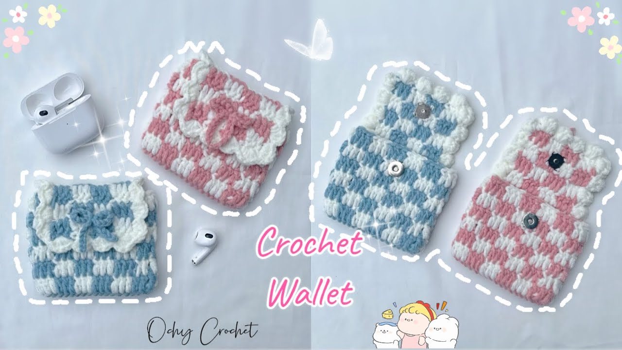 Crochet Pouch Wallet | Easy crochet tutorial | Móc ví đựng tiền siêu dễ | Móc túi đựng đồ mini