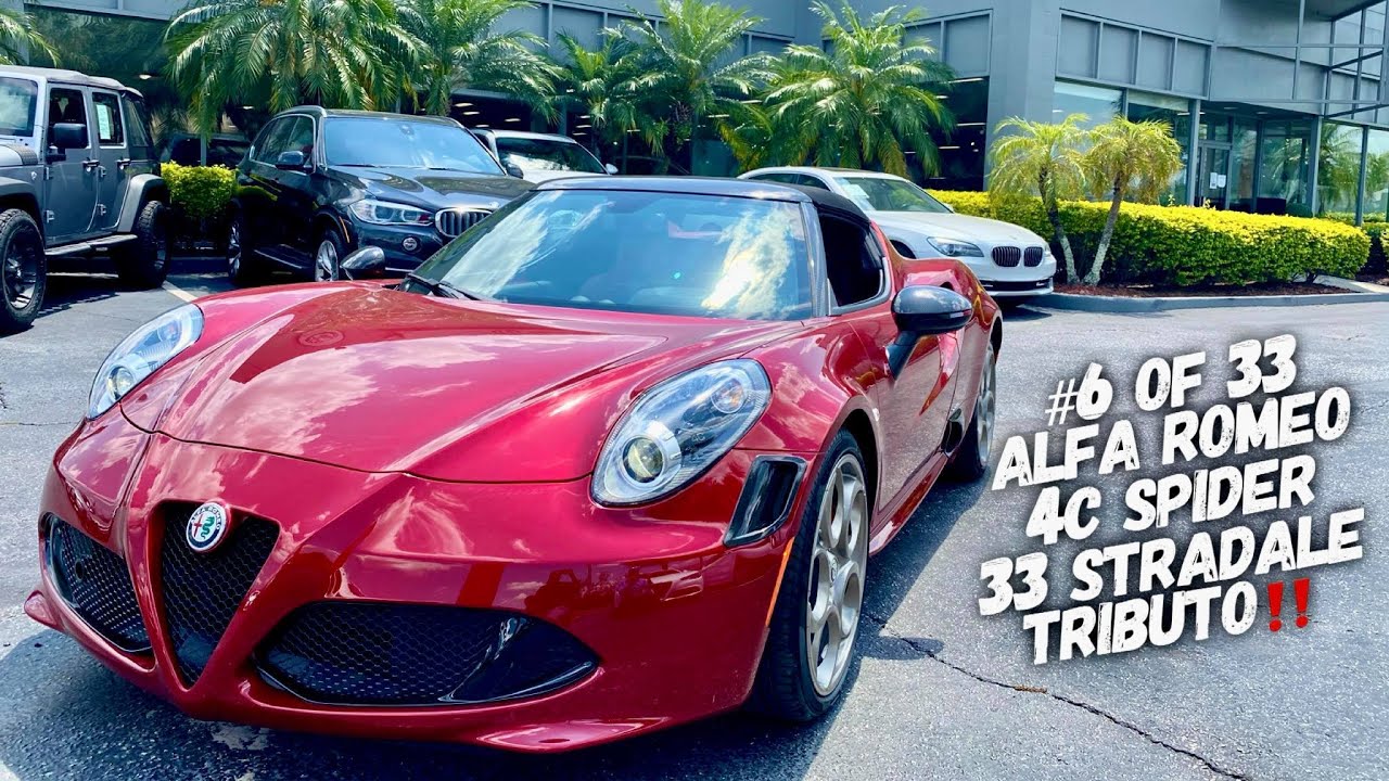 The 1 of 33 Alfa Romeo 4C Spider 33 Stradale Tributo here and GORGEOUS
