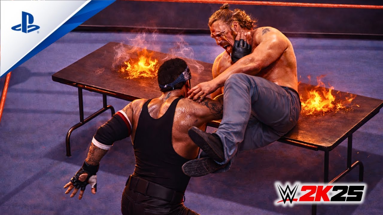 WWE 2K25 — Андертейкер против Брока Леснара | Матч без правил | Эпоха RAW 2002 😳🔥