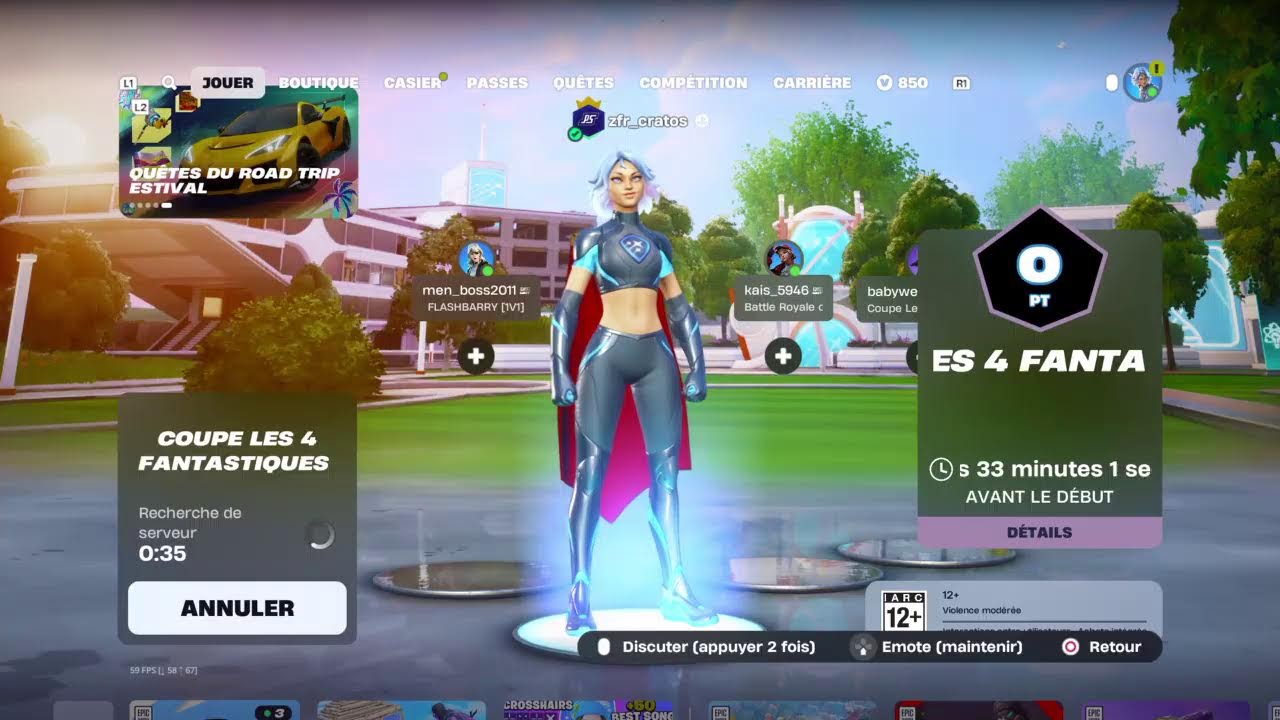 Live cup les 4 fantastiques