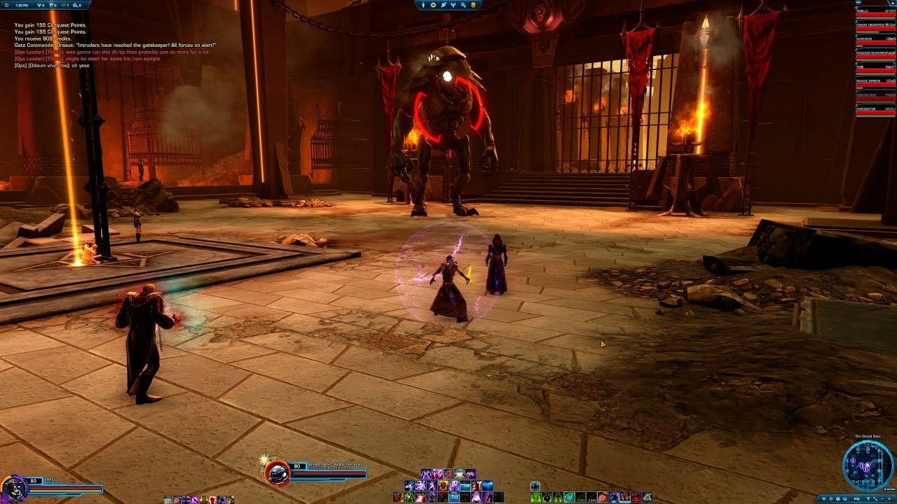 SWTOR Madness Sorcerer PVE - Full clear of Dread Fortress
