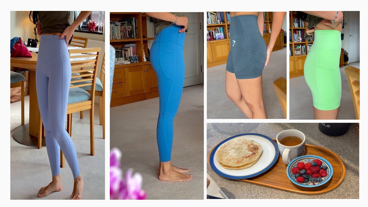 Slow Sunday Morning 🥞 + Huge Activewear Haul 🛍️ Gymshark, Halara& Amazon [Honest Review]