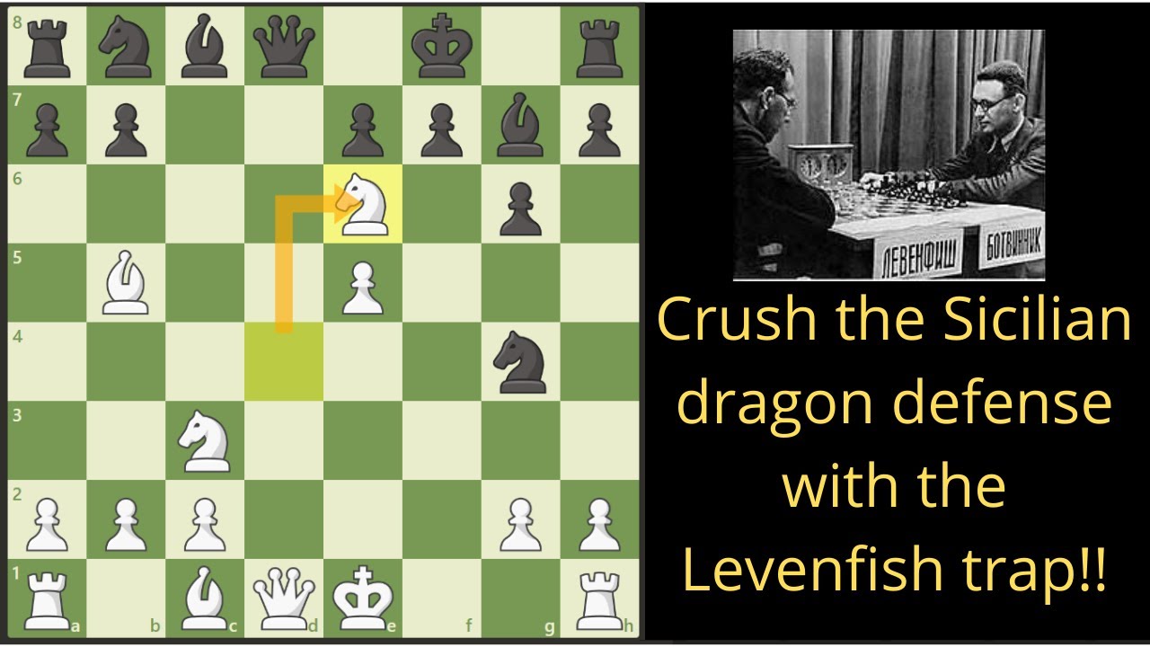 The Levenfish trap is super effective against the Sicilian dragon defense!