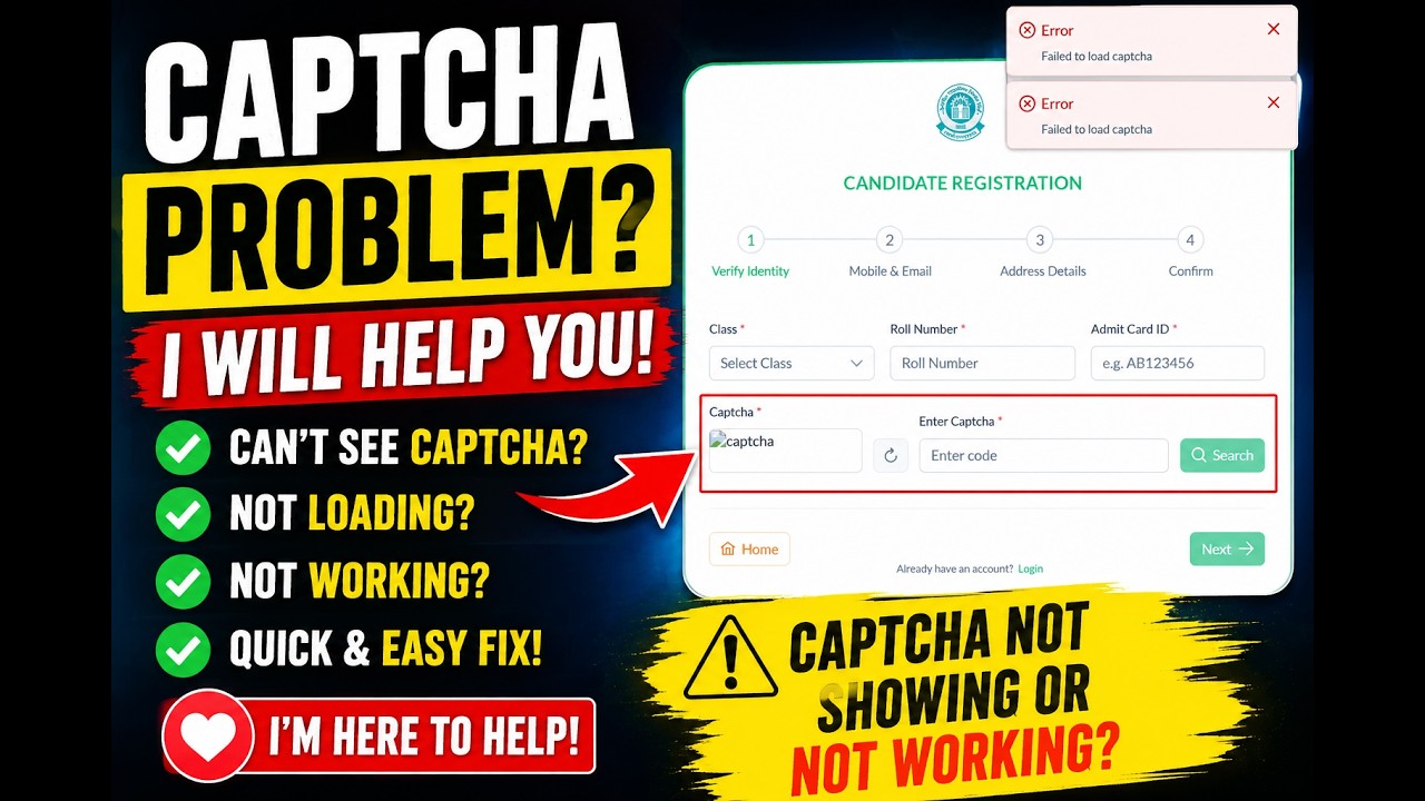 CBSE REGISTRATION PROBLEM | NOT ENTERING CAPCHA