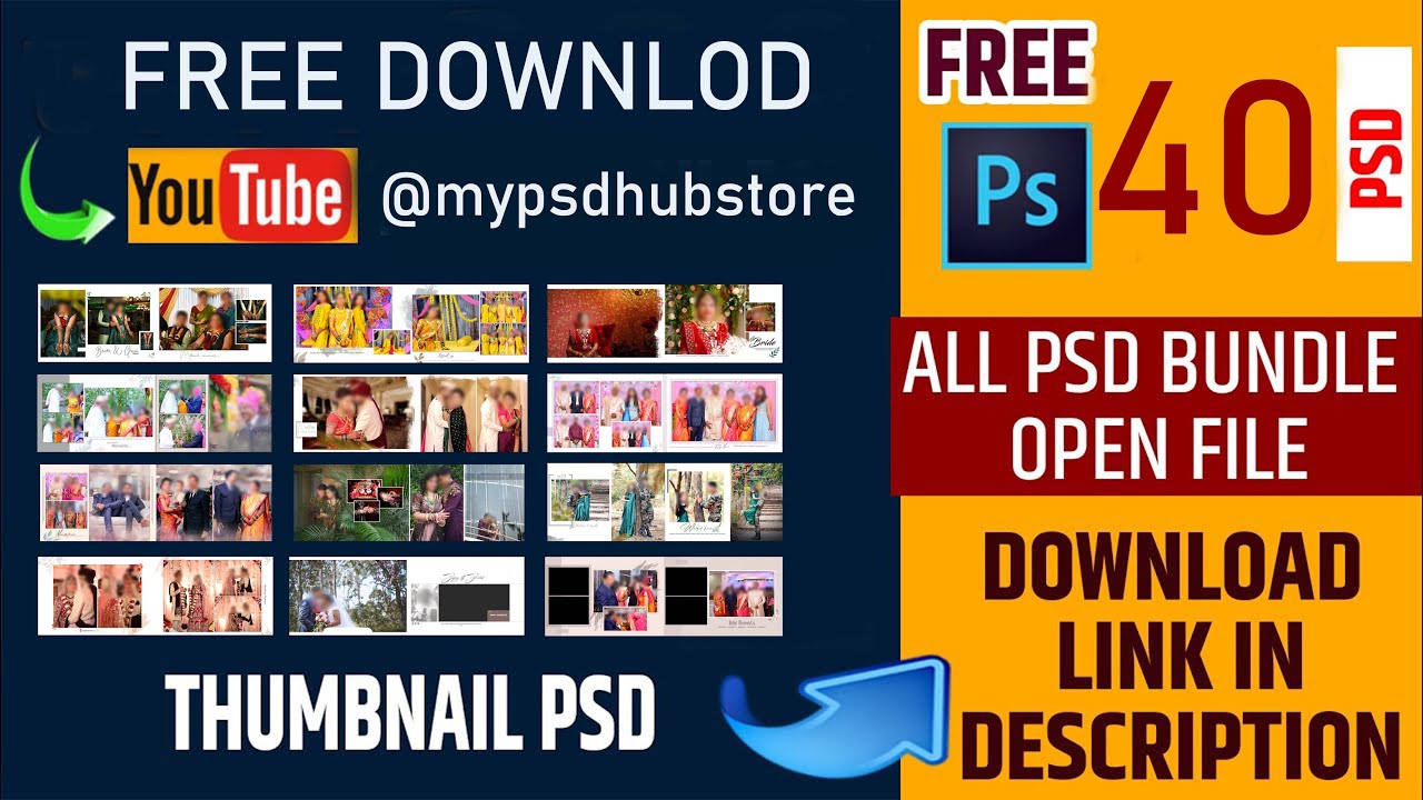 PSD file free download 12x36 album design
