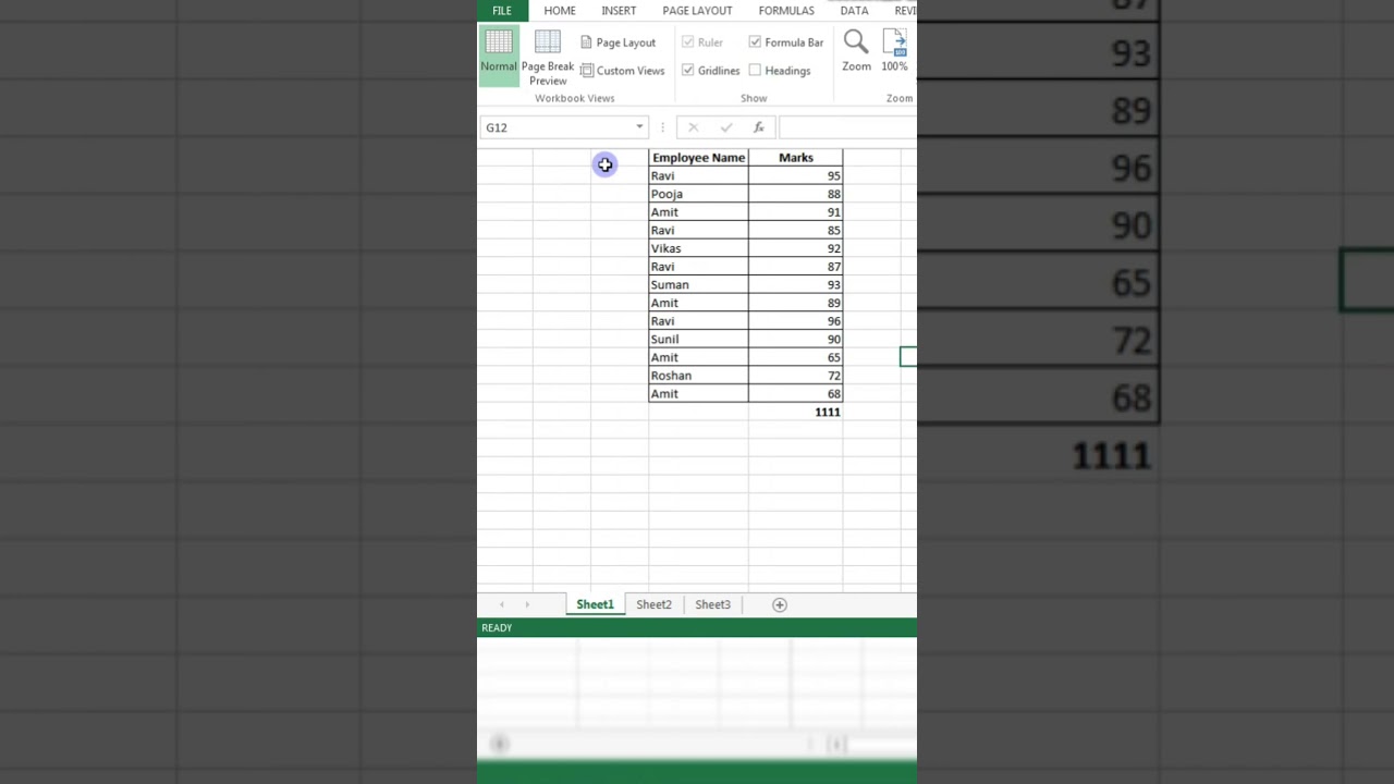 Excel Fast Trick #exceltips #excel