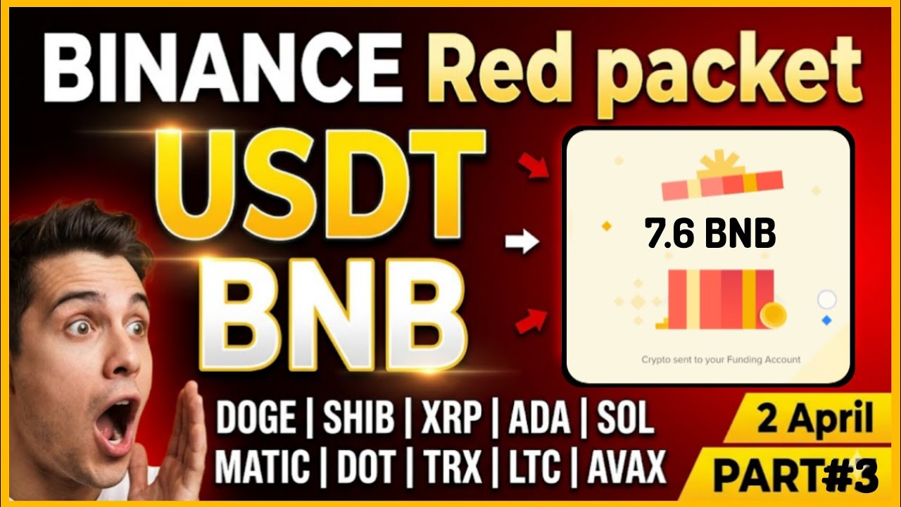 FREE USDT & BNB Binance Red Packet Code Today | Don't Miss! 🚀