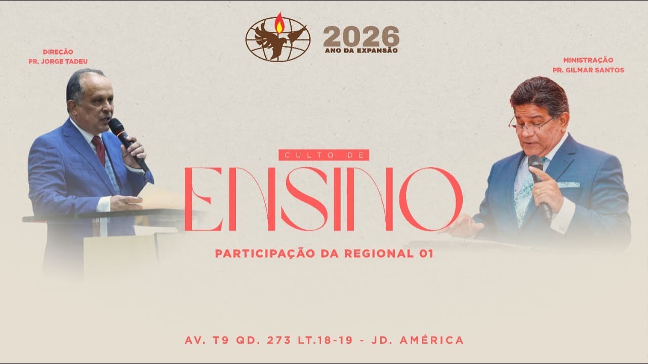 Culto de Ensino | Pr. Gilmar Santos | VOCÊ FOI UNGIDO PARA SERVIR