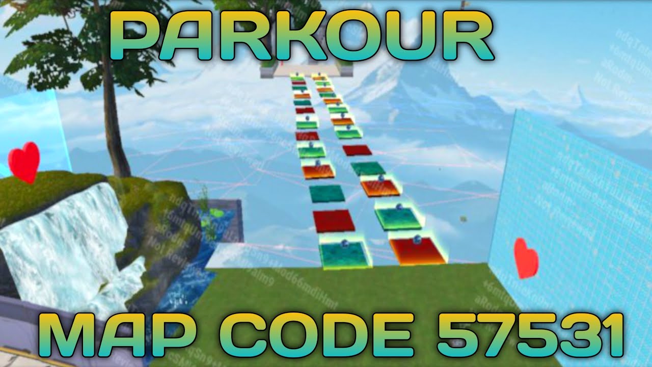 Bgmi parkour map code 57531 | parkour new challenge complete gameplay 
