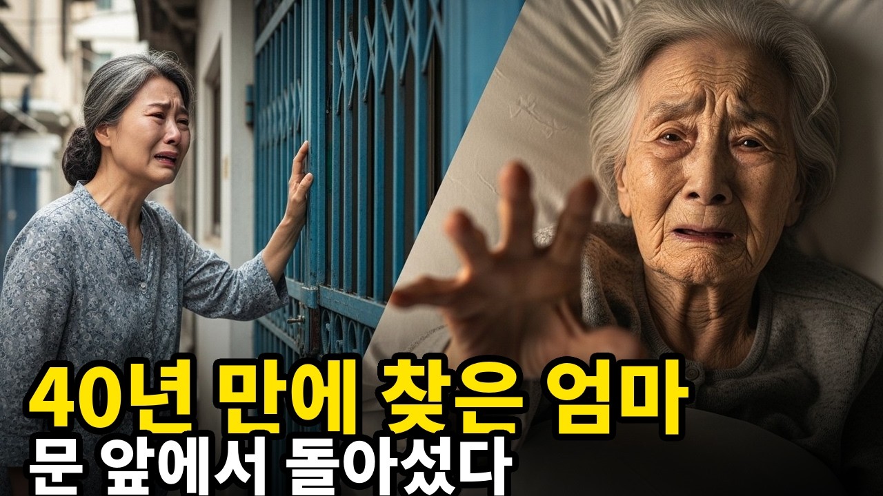 문 너머 웃음소리에 62세 딸이 돌아섰다