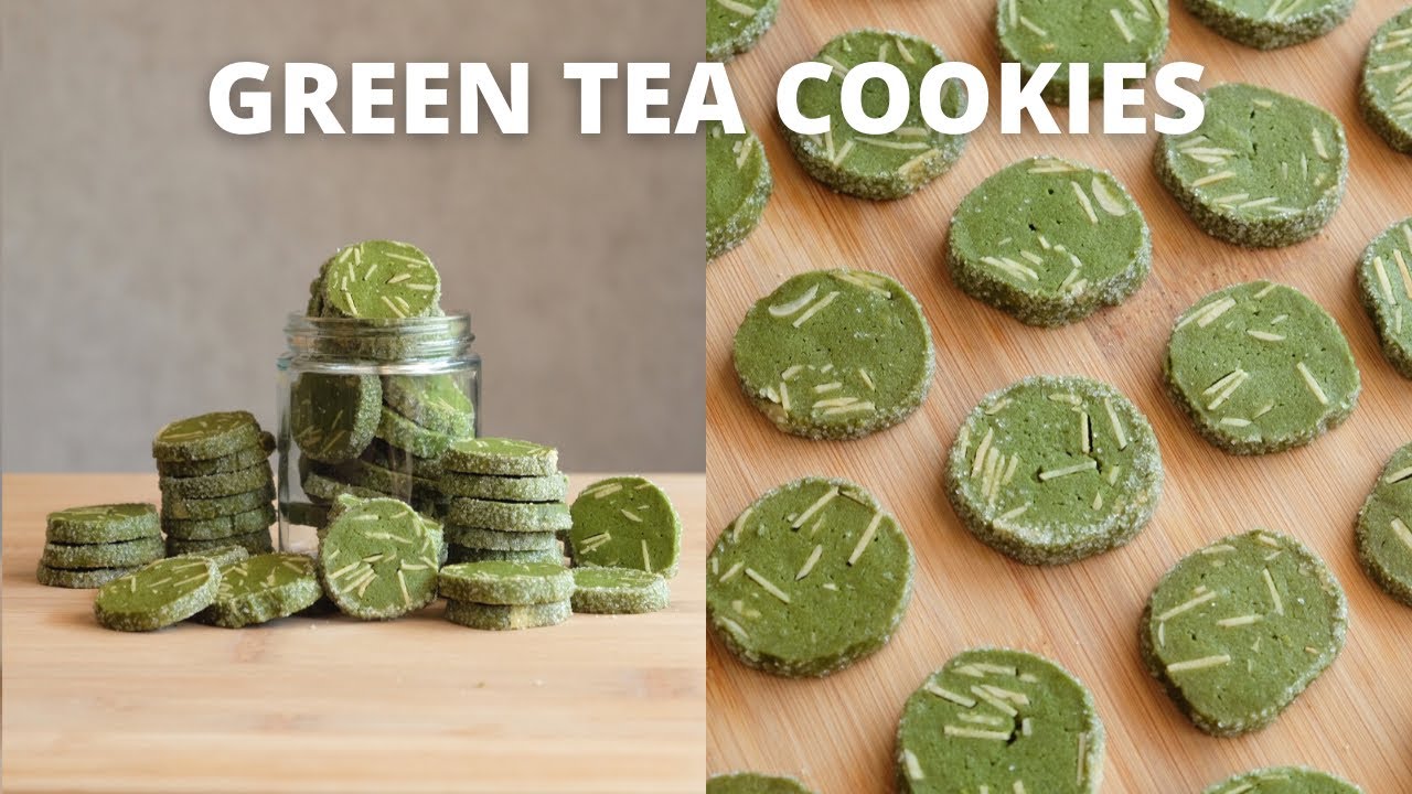 RENYAH! GREEN TEA ALMOND COOKIES!