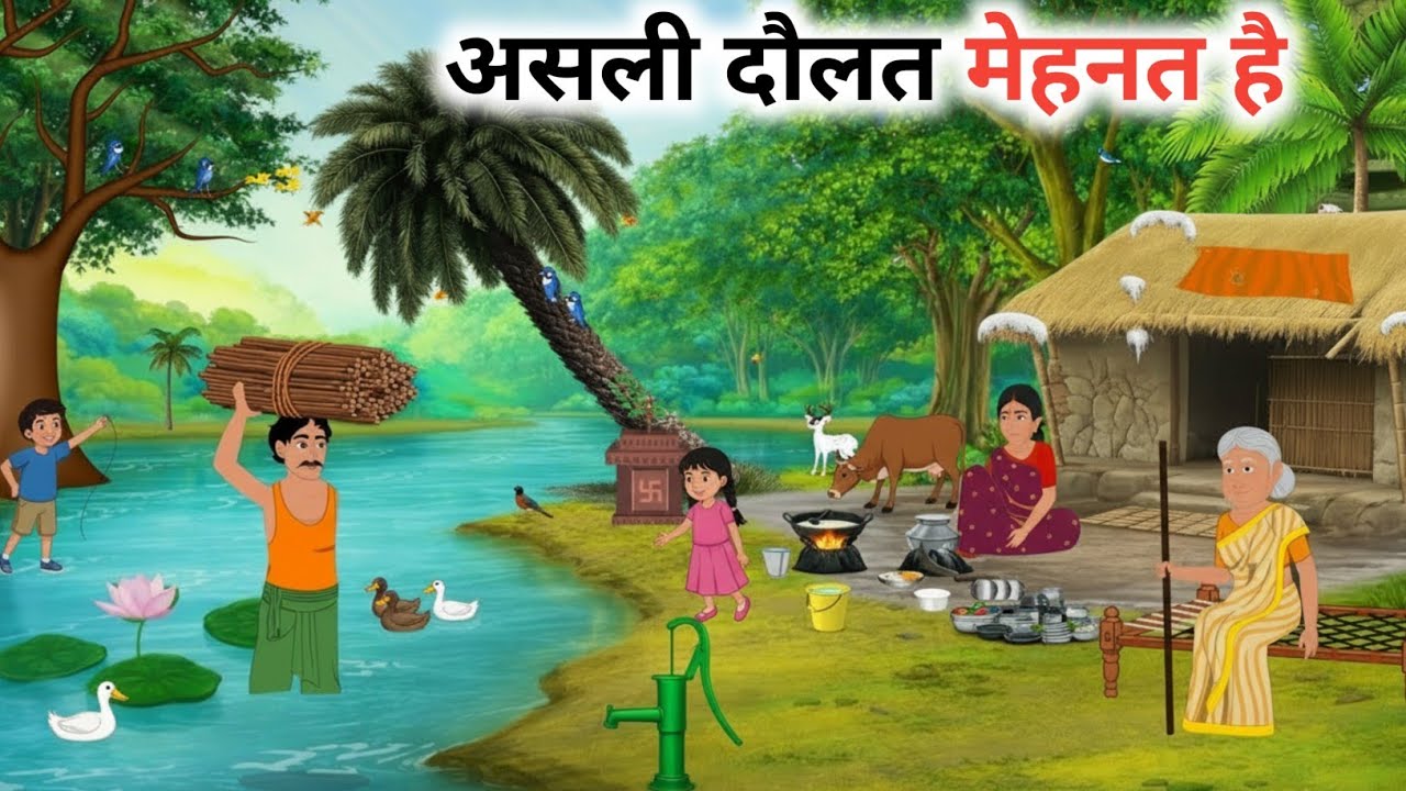 असली दौलत मेहनत है | ASALI DAULAT MEHANAT HAI | HINDI KAHANIYAN | MORALSTORIES | BED REST TIME STORY