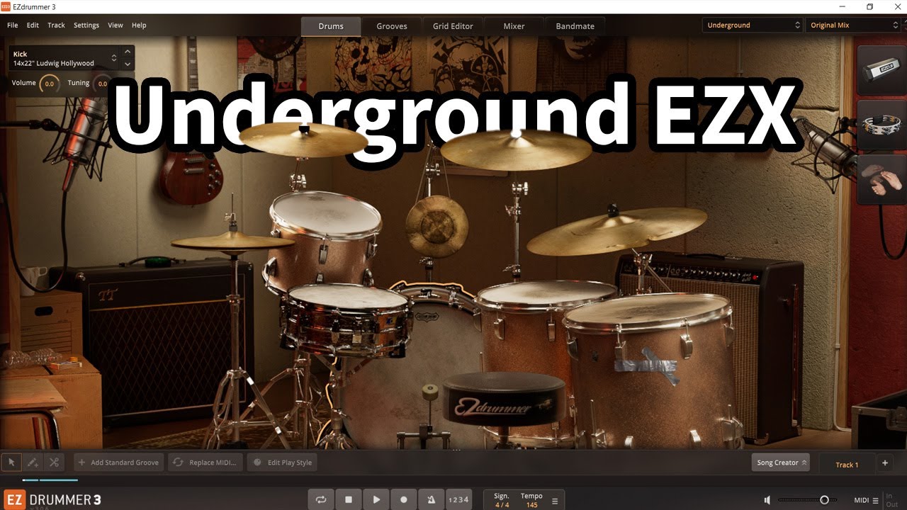 Toontrack EZDrummer 3 Underground EZX All Presets DEMO