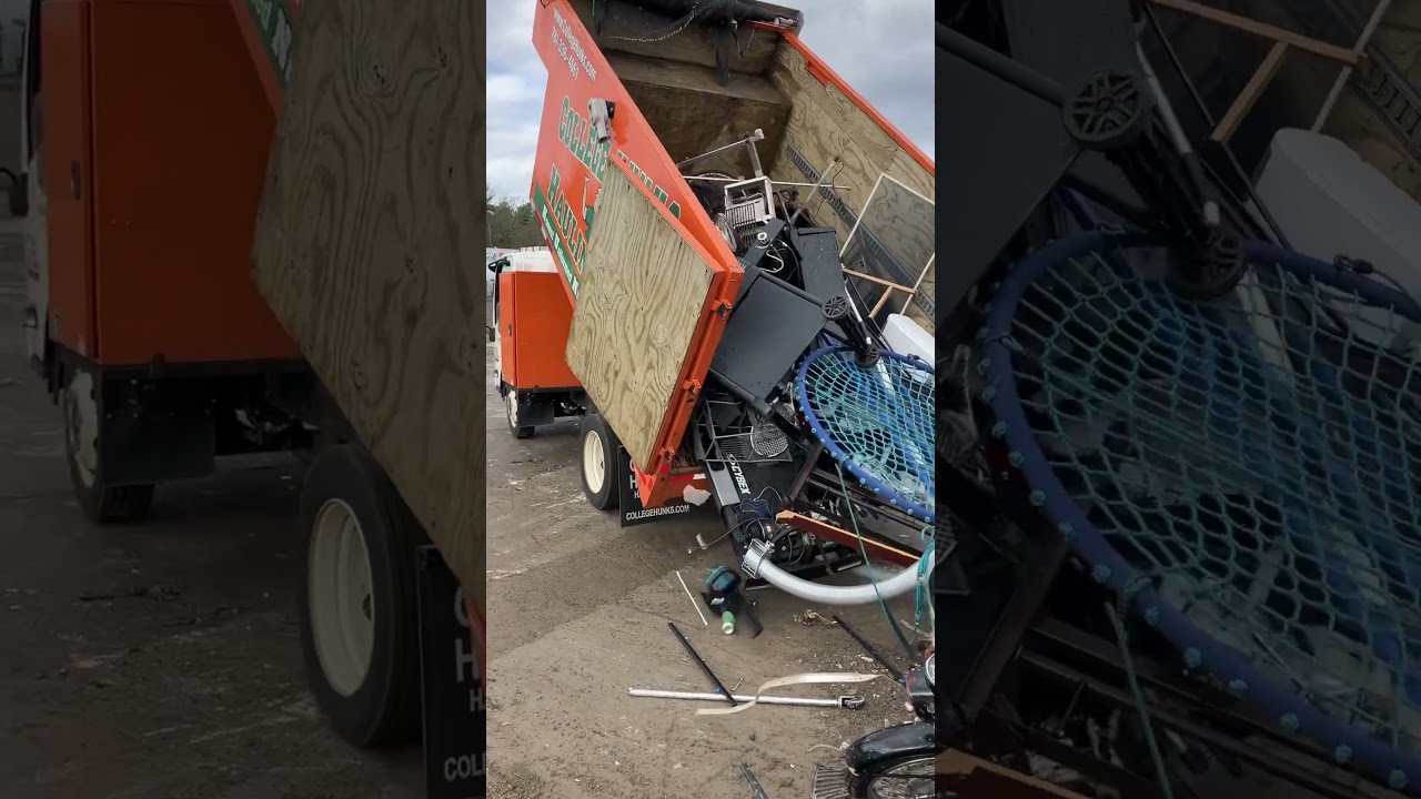 Recycling scrap metal from junk jobs #recycle #recycling #college #hunks #hauling #junk