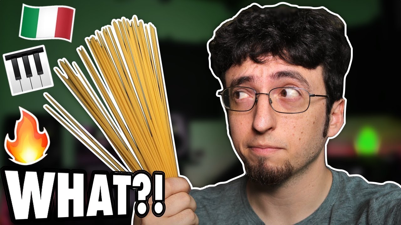 ITALIAN PRODUCER MAKES AN INSANE BEAT WITH PASTA! *actually crazy*