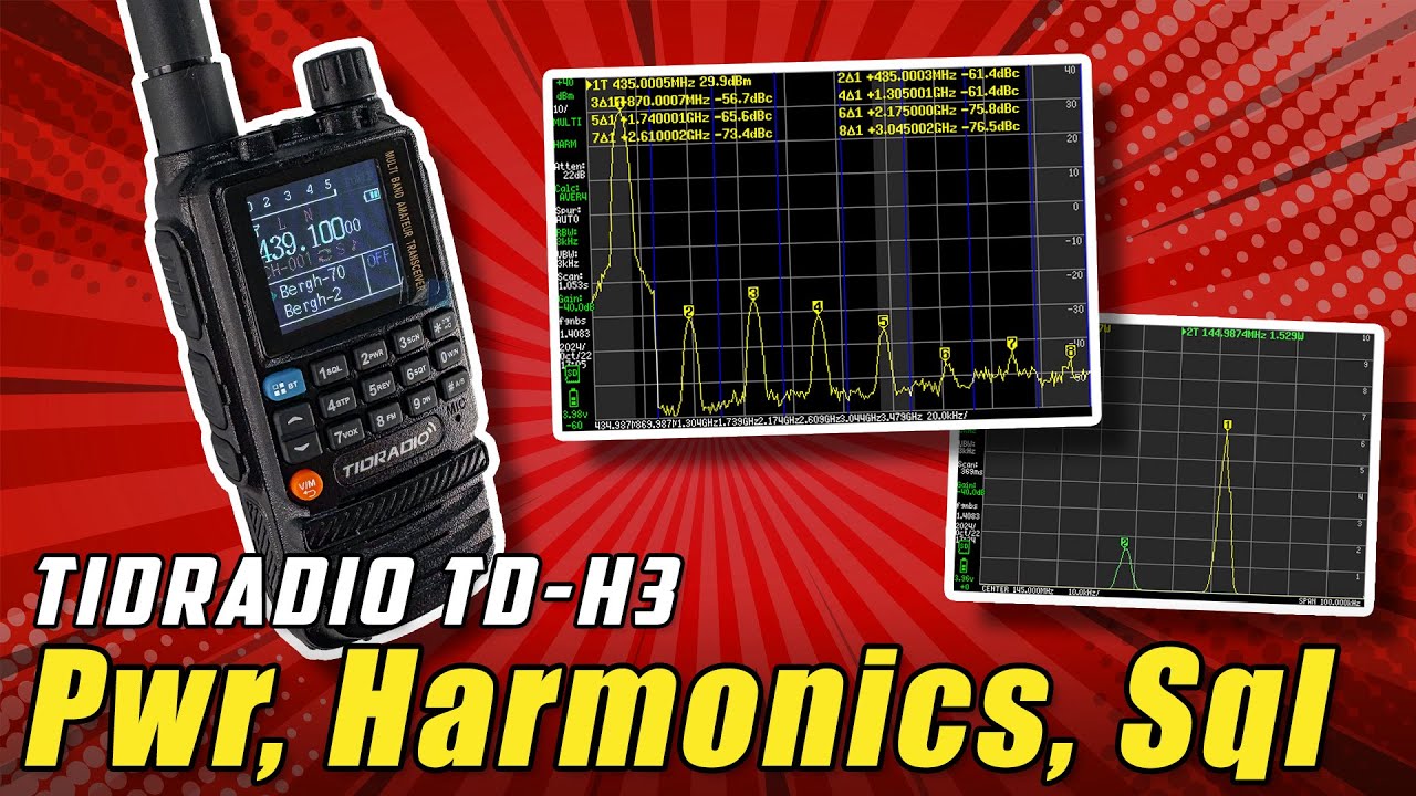 Tidradio TD-H3 📱 Sendeleistung, Oberwellen, Squelch & Klang im Test