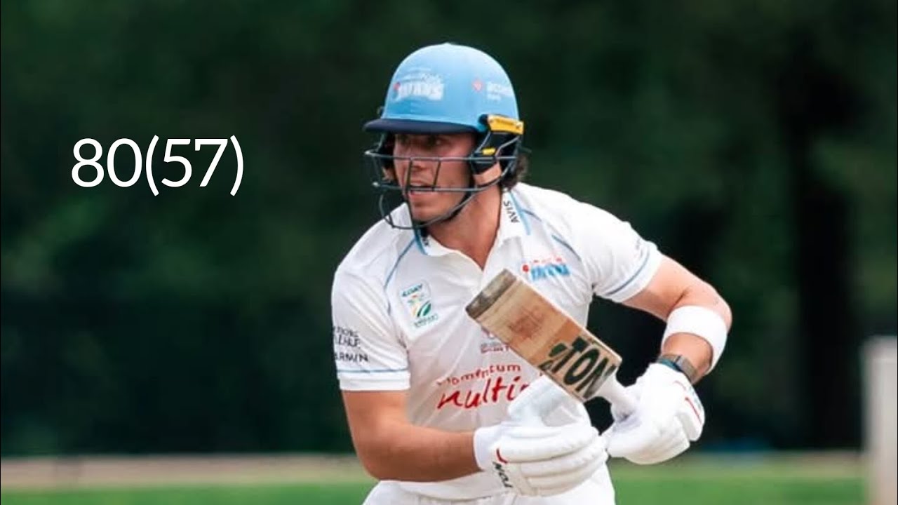 Dewald Brevis 80(57) vs Boland ¦ CSA 4 Day Series