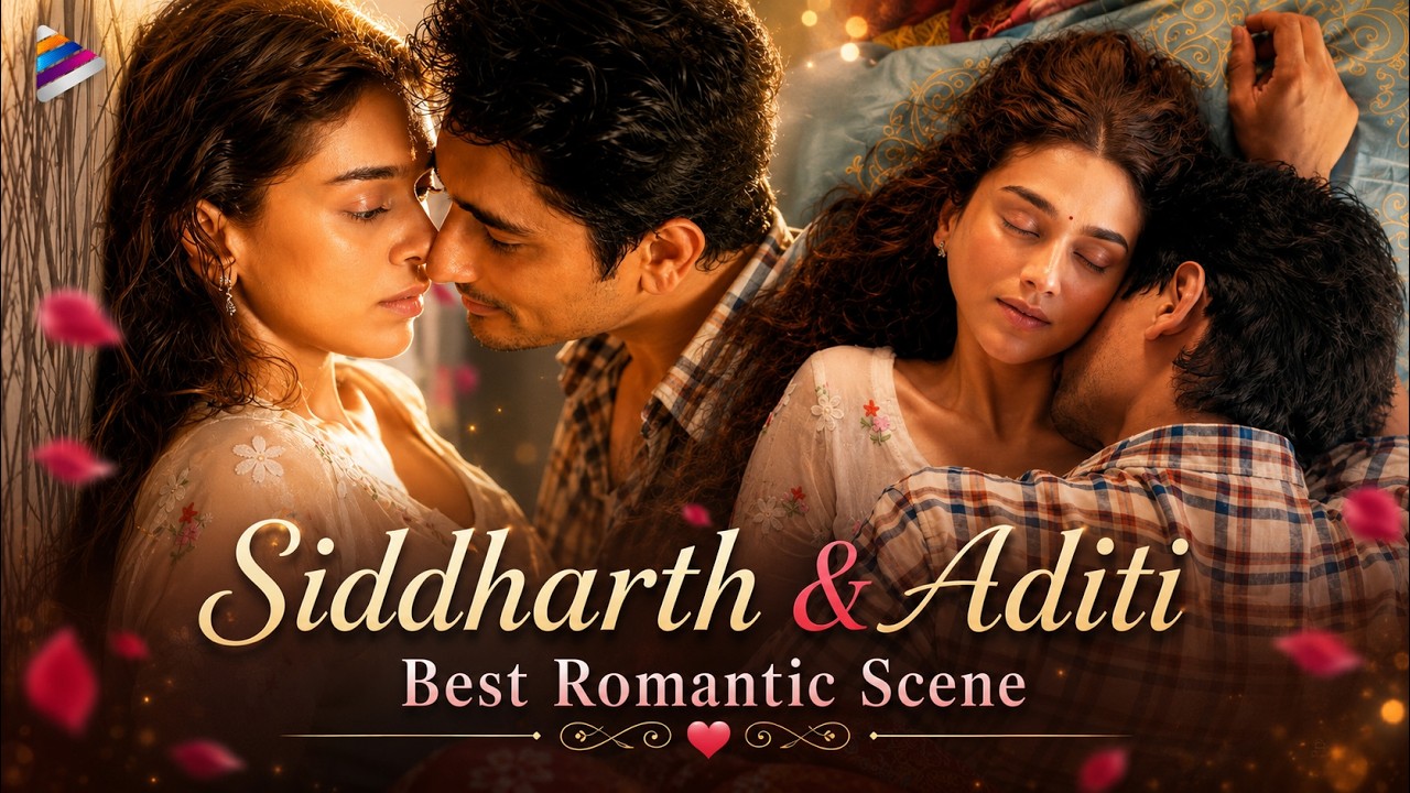 Siddharth & Aditi Rao Hydari Best Romantic Scene | Maha Samudram Movie | Telugu FilmNagar