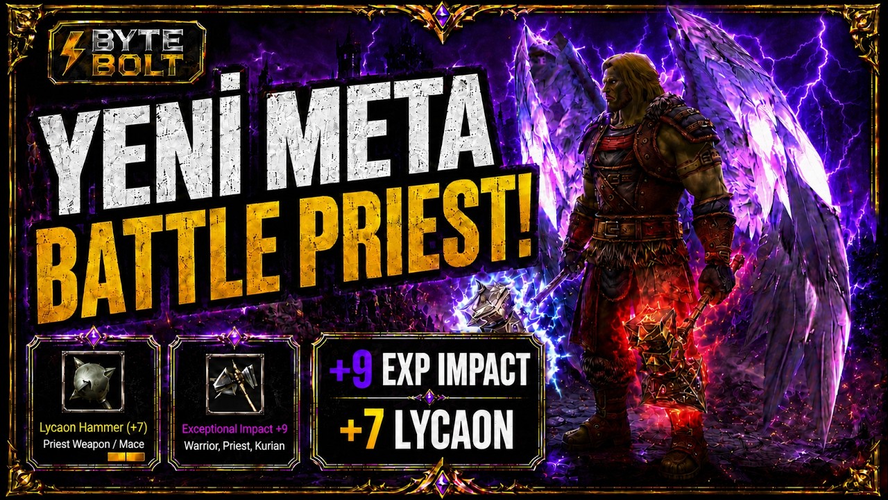 ✨ YENİ META BATTLE PRIEST! #1 +9 EXP IMPACT +7 LYCAON HAMMER | Knight Online