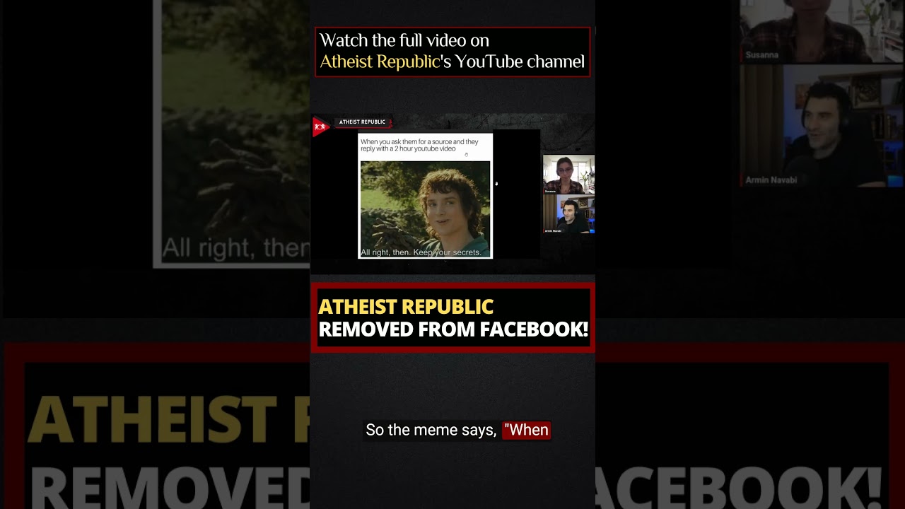 ATHEIST REPUBLIC REMOVED FROM FACEBOOK!