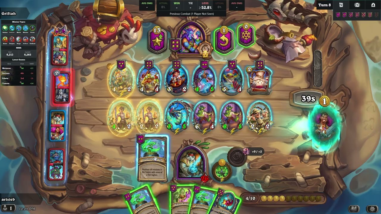 Hearthstone Battlegrounds - DUOs - 180 - 4 Star