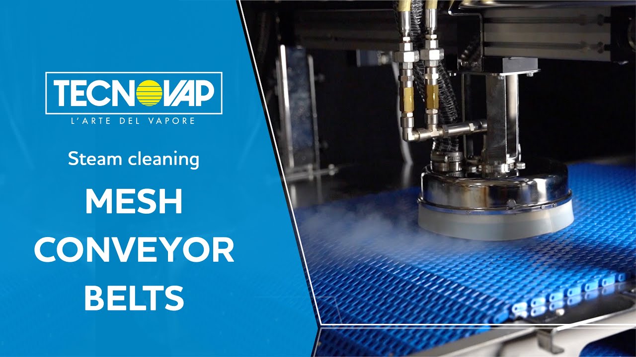STEAM CLEANING SYSTEMS FOR MESH CONVEYOR BELTS
