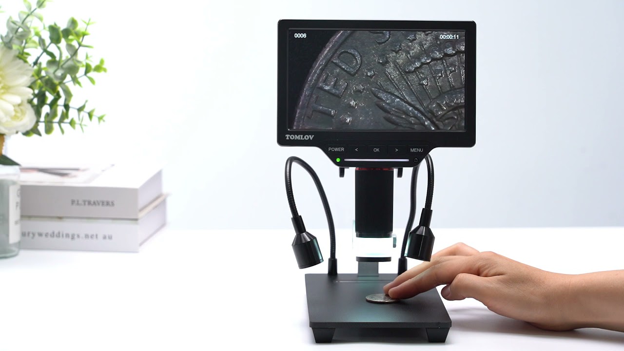 Tomlov DM201 Digital Microscope Can View Coins Clearly.