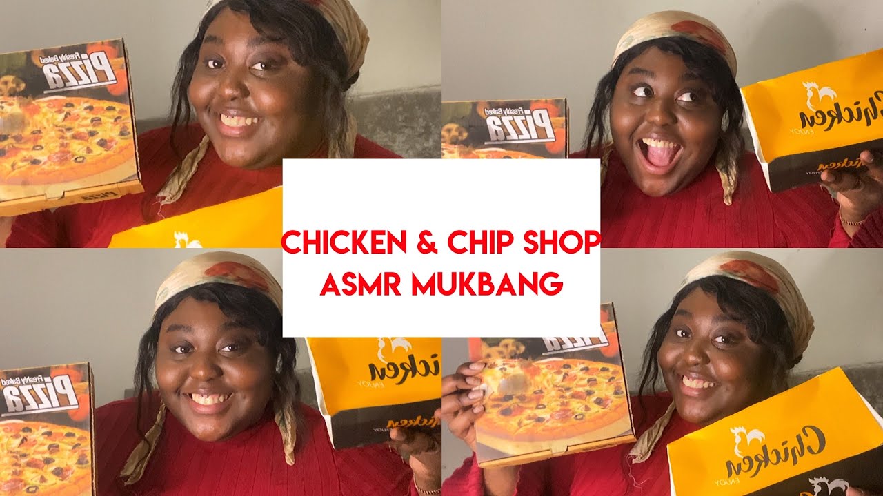 CHICKEN & CHIP SHOP| UK MUKBANG| MIDNIGHTCHOCOLAT
