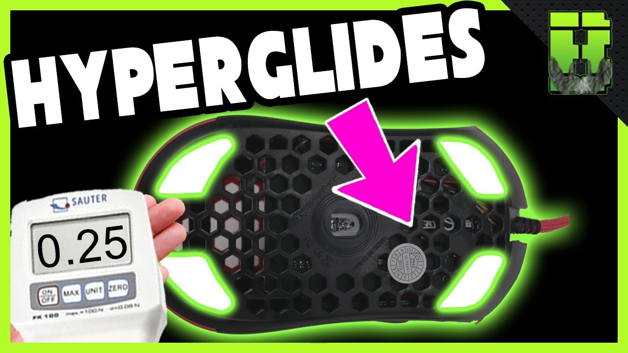 Hyperglides Finalmouse Ninja Air58 Gaming Mouse Mods Glide Test