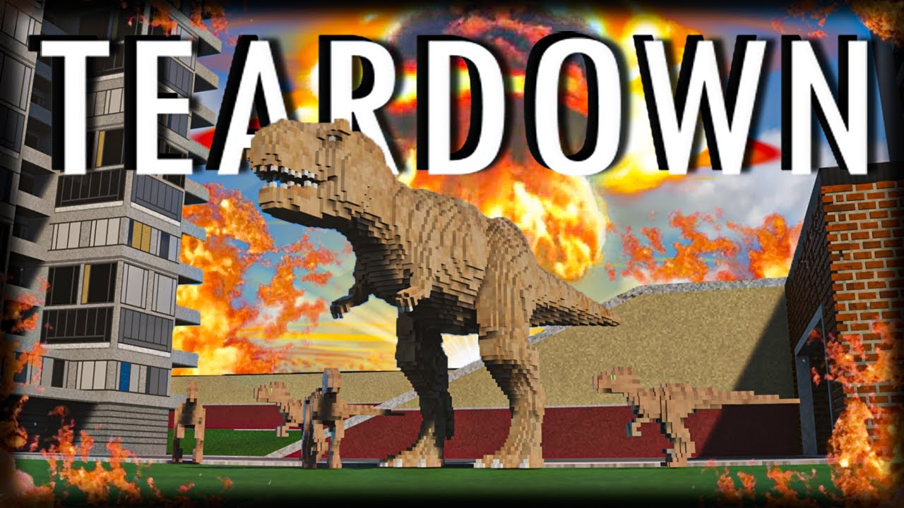 DINOSSAUROS, BOMBAS ATÔMICAS e ROBÔS!! - Jogando Teardown