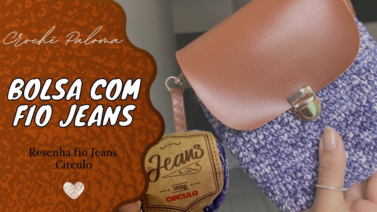 Parte 02 - Bolsa em crochê/ Fio Jeans da  @circuloprodutos ​
