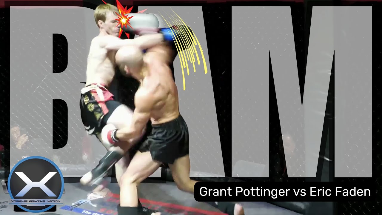 MUAY THAI bout – Grant Pottinger vs Eric Faden at XFN 49 at Coral Springs Center For The Arts