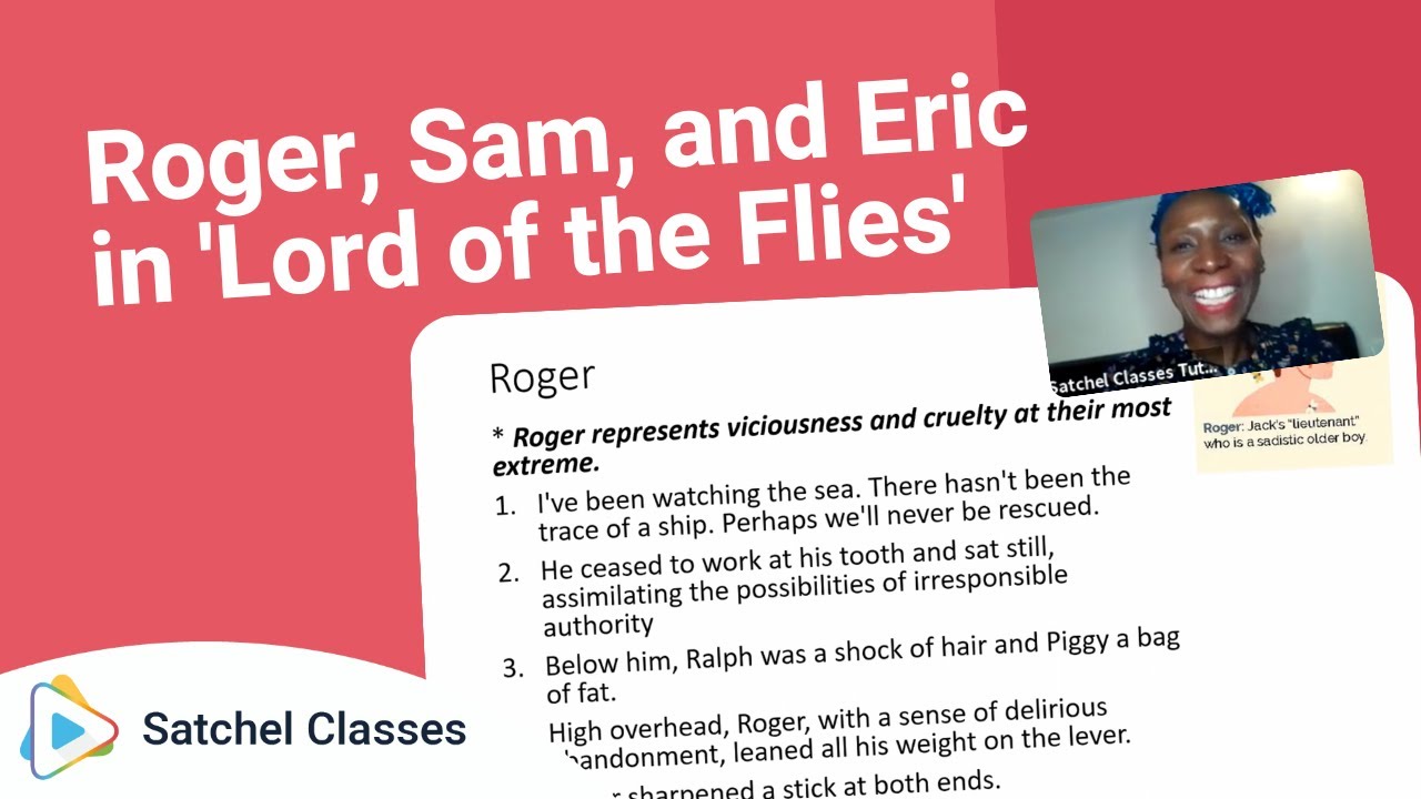 Roger, Sam and Eric in 'Lord of the Flies'| English| Satchel Classes