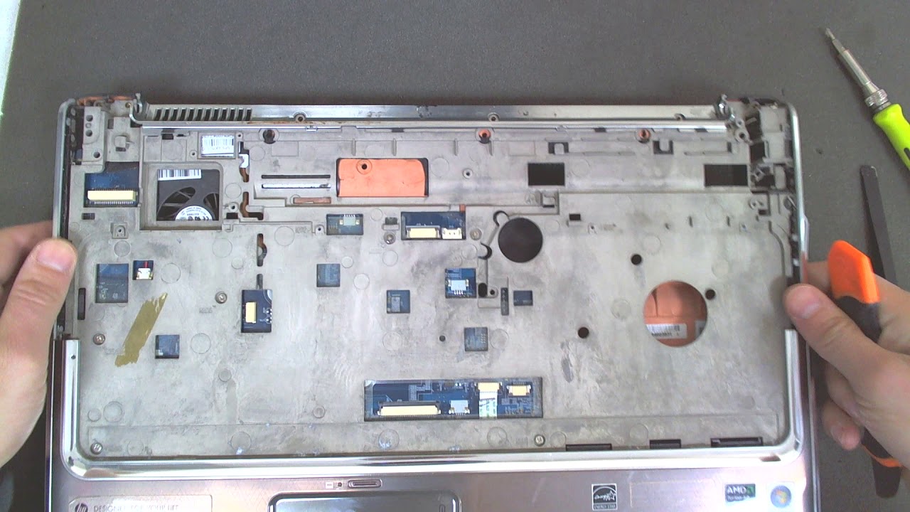 HP DV7 ( DV7-1245dx ) Disassembly / CPU Replace