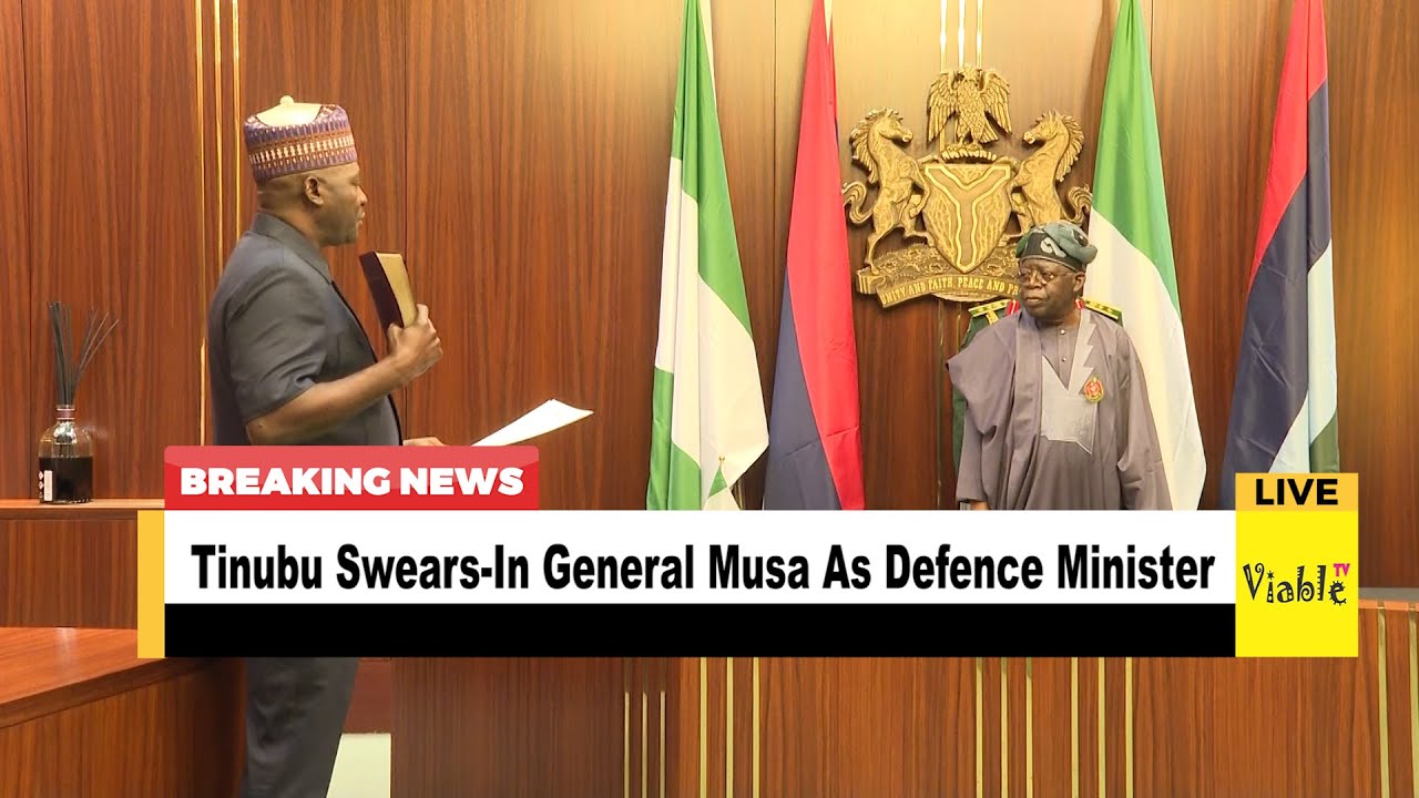 Tinubu Swears In General Musa as New Defence Minister in Low Key Ceremony