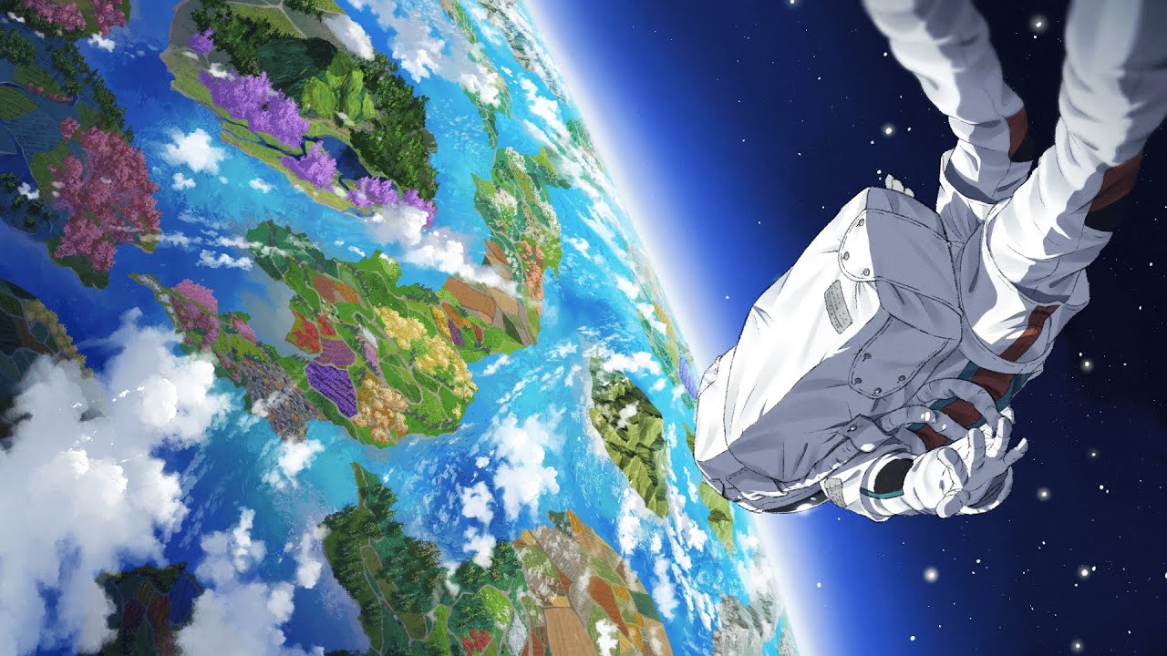 宇宙飛行と朧月