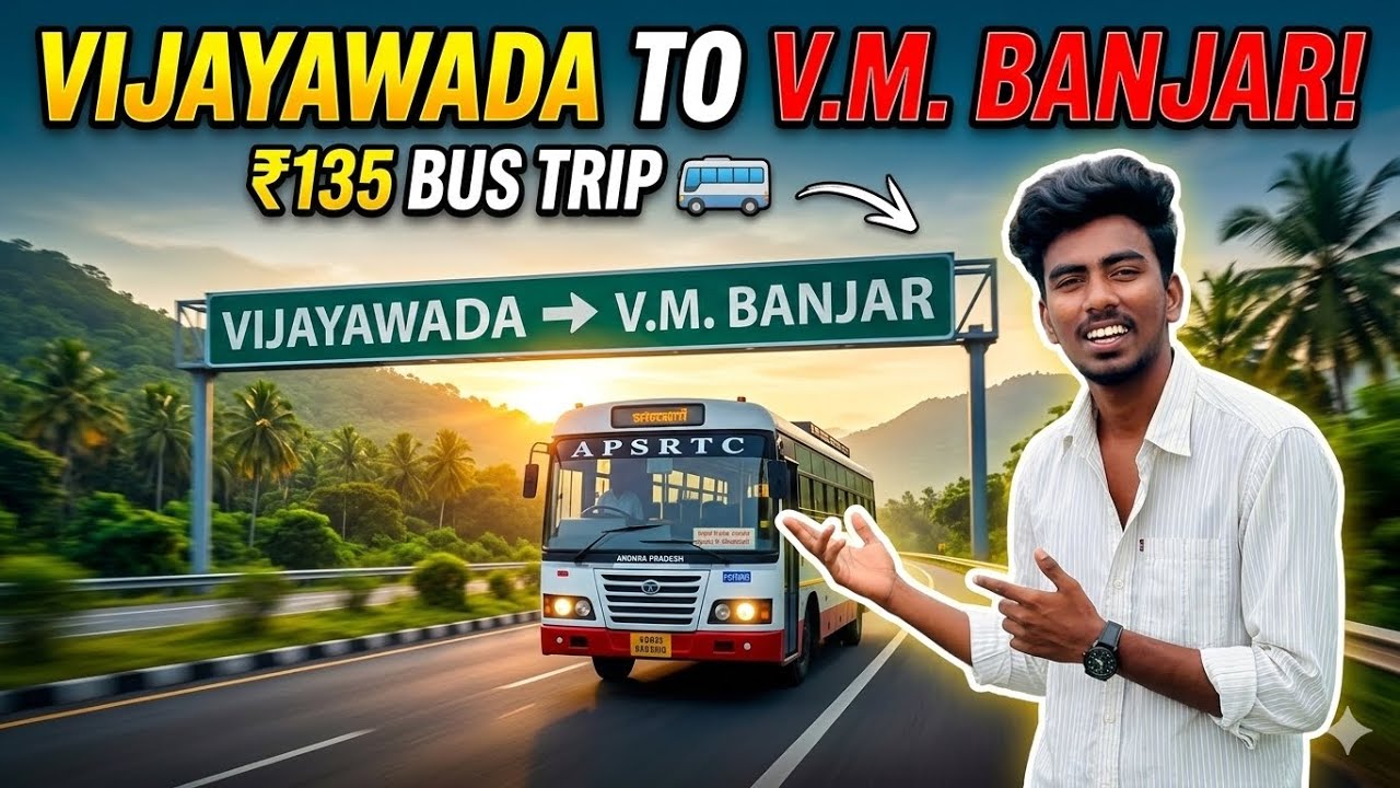 Vijayawada to VM Banjar bus journey 🚌#vmbanjar #vijayawada #busjourney #vlog #travel #roadtrip #vlog