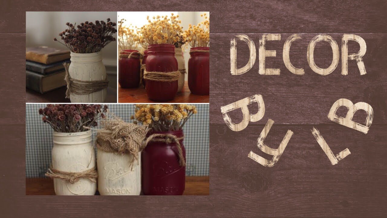 Mason Jar Wedding Centerpieces| Rustic Wedding Decor