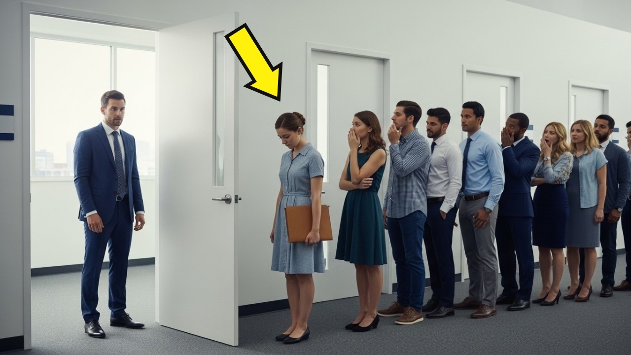  ELA FOI HUMILHADA NA FILA DE EMPREGO… ATÉ QUE O DIRETOR SAIU DA SALA E DISSE ISSO