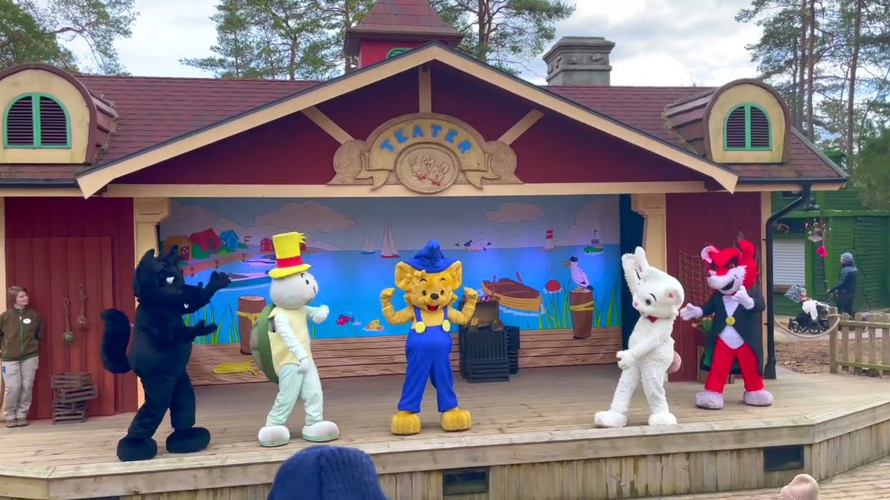Bamse och båtsemestern teatern på Påsks premiärhelg Kolmården 2022 | Easter in Kolmarden Sweden