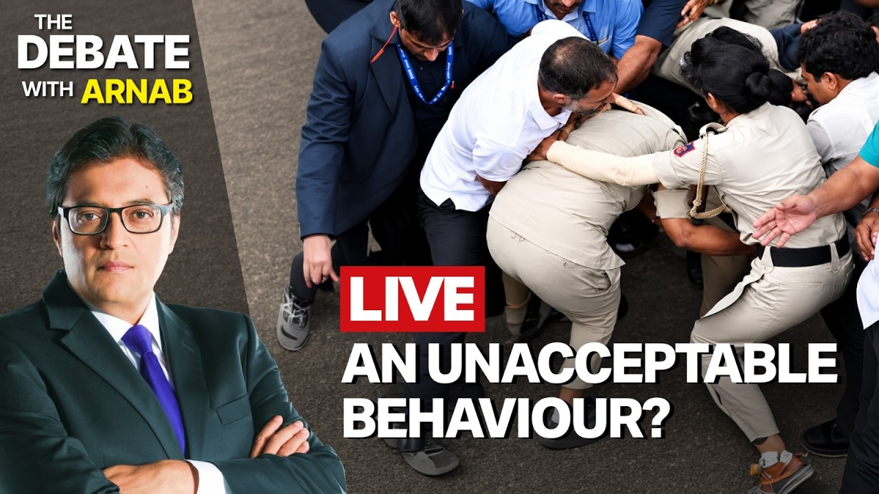 Debate With Arnab LIVE: Storm After Rahul Gandhi Accused Of Pushing Women Cop