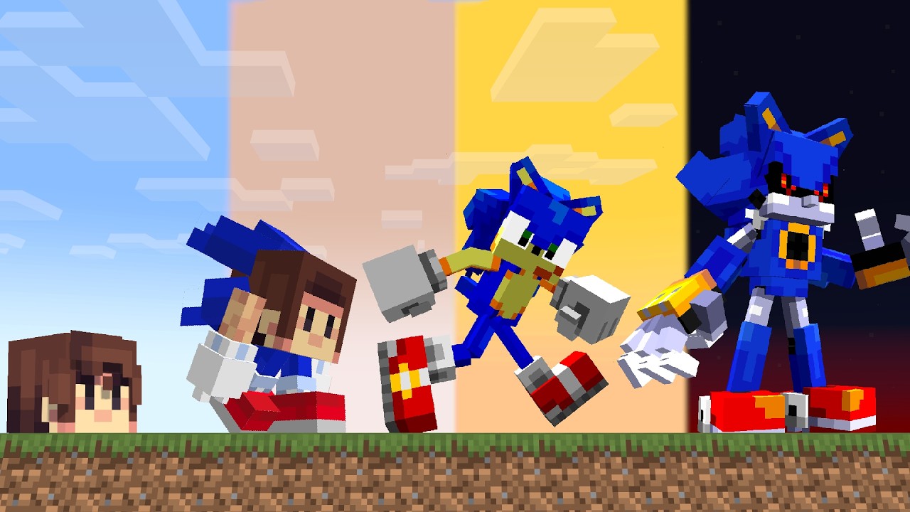Minecraft But There's Sonic Upgrades