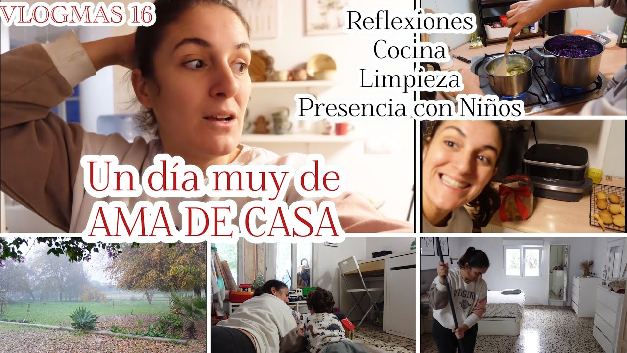 VLOGMAS 16🌲❄️ Un día PRODUCTIVO siendo AMA DE CASA y mamá de 4 niños/GALLETAS/⛈️Tormenta/JUEGO