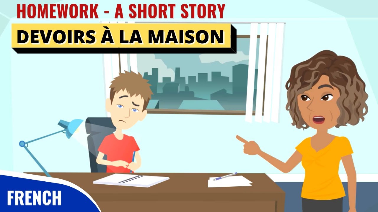 MATHS HOMEWORK French Conversation for Beginners | Devoirs &agrave; la Maison Conversation en Francais