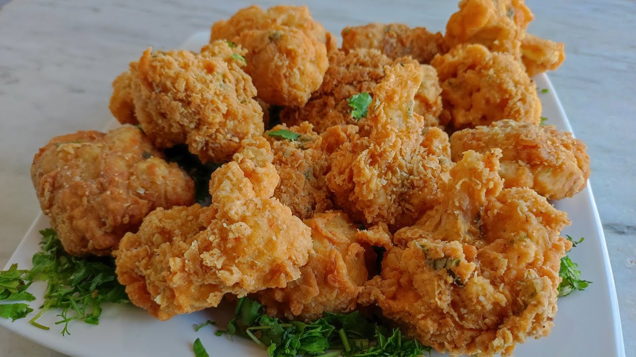 القرنبيط المقلي المقرمش بدون ما يشرب زيت ولا يطرى منك😋👌 مروه مصطفى