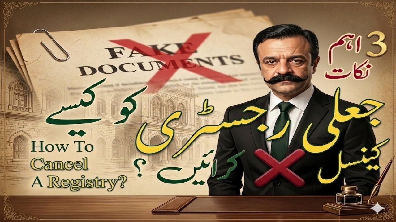 Registry Ko Cancel Kaise karwaye  How To Challenge a fake Registry #law