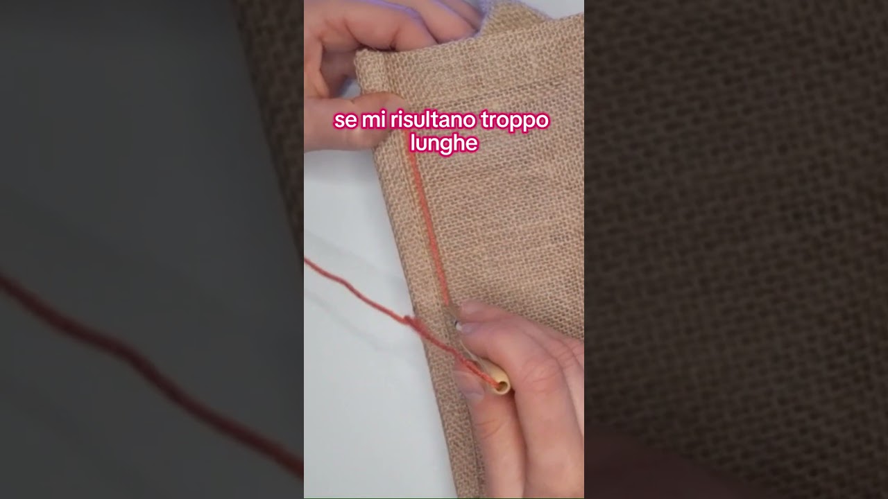 Come fare le frange con ago magico - PARTE 1  #agomagico #punchneedle #ricamo