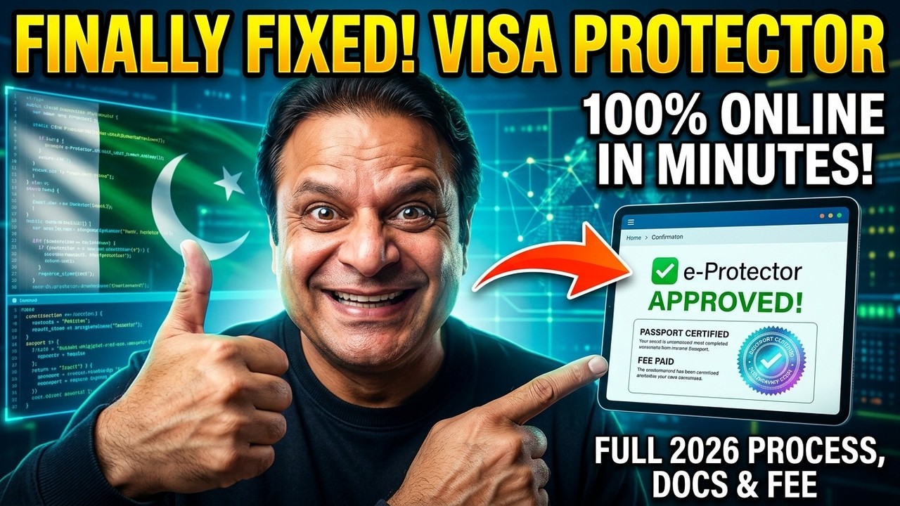 Online e-Protector Pakistan 2026 | How to Make Visa Protector Online | Full Process, Documents & Fee